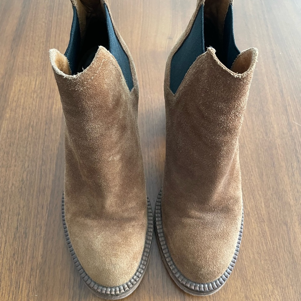 Maje heeled suede booties
